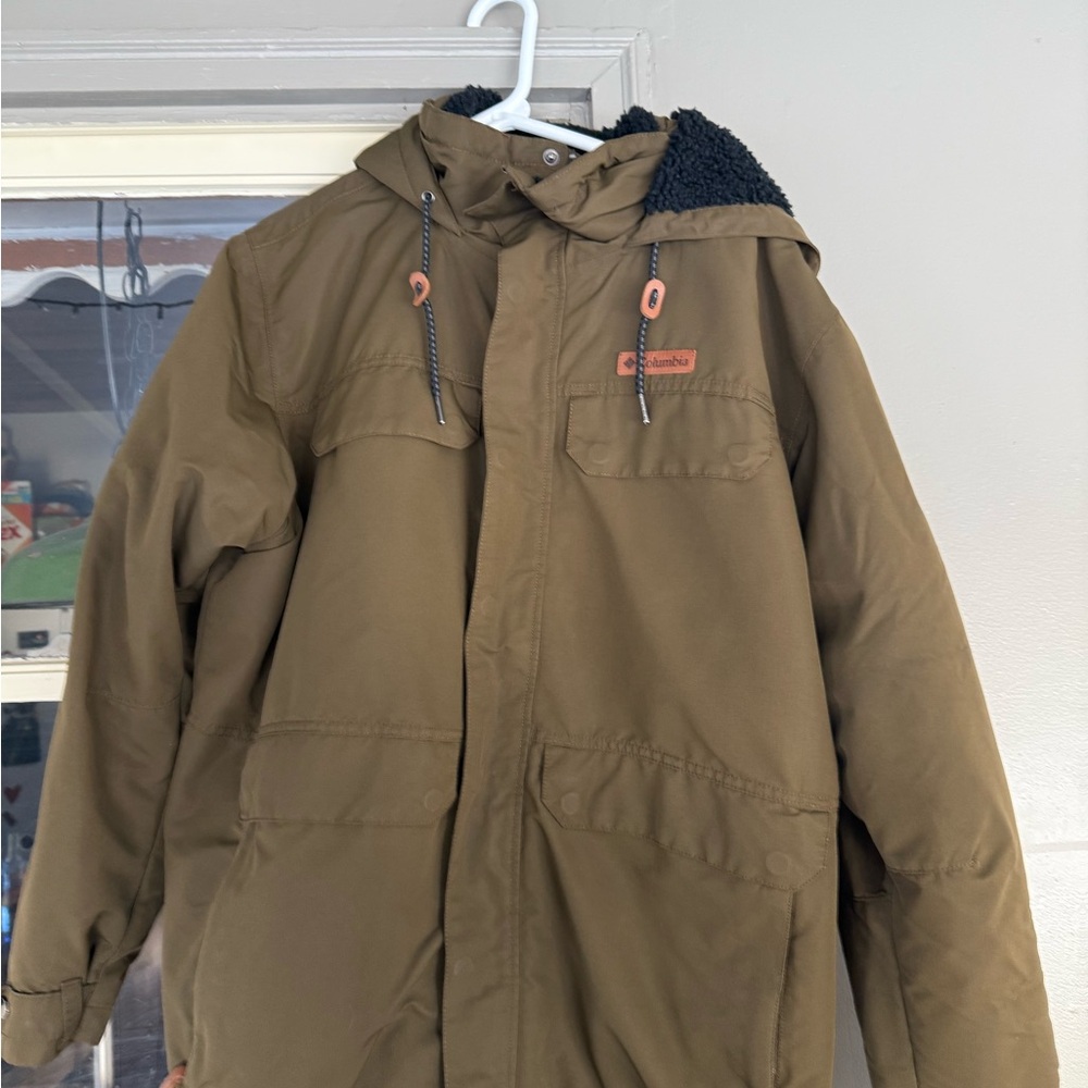 Columbia Men's Olive Hooded Field Jacket